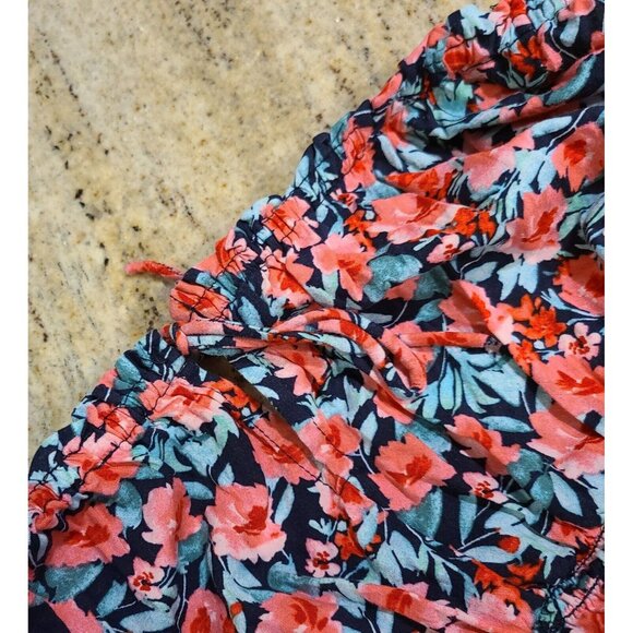 Lot of 2 Old Navy Size XL Red Floral Smocked Tank Ruffle Flowy Boho - Picture 12 of 15